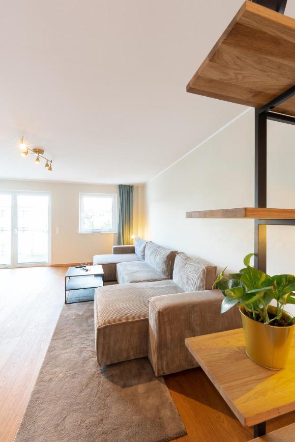 -Zentrale Wohnung-Balkon-Desingerkueche- Bielefeld Bagian luar foto